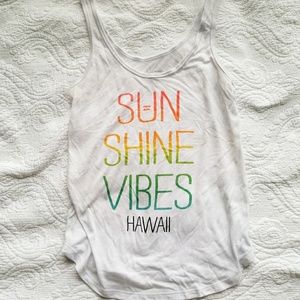 3/$15: "Sunshine Vibes Hawaii" tank